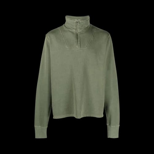 Les Tien Half Zip Yacht Pullover 'Washed Spruce'