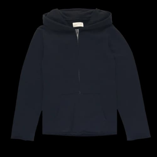 Les Tien Raw Zip Hoodie 'Jet Black'