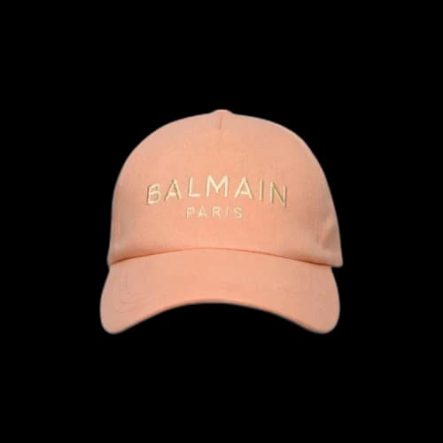 Balmain Embroidered Paris Cap 'Orange'