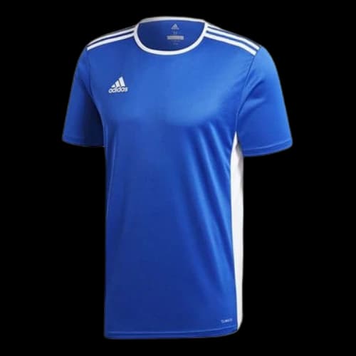 adidas Entrada 18 Stripe Colorblock Short Sleeve Blue