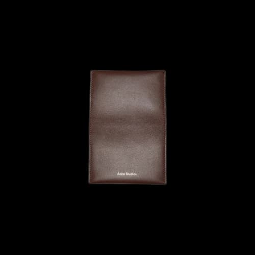 Acne Studios Folded Leather Wallet 'Dark Brown'