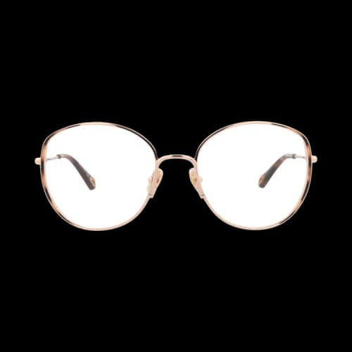 Chloé Round Metal Optical Frames 'Gold/Transparent'