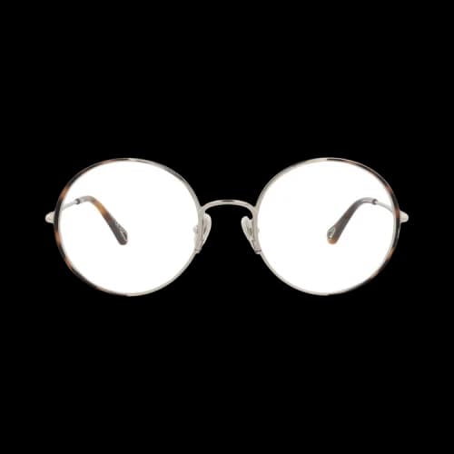 Chloé Round Metal Optical Frames 'Silver/Transparent'