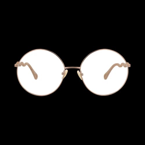 Chloé Round Metal Optical Frames 'Beige/Brown'