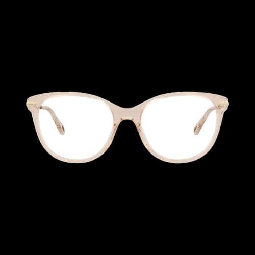 Chloé Cat Eye-Frame Bio Acetate Optical Frames 'Pink/Gold/Transparent'