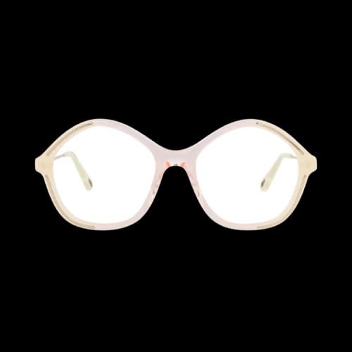 Chloé Square Bio Acetate Optical Frames 'Yellow/Gold/Transparent'