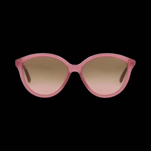 Chloé Round-Frame Bio Acetate Sunglasses 'Burgundy/Brown'