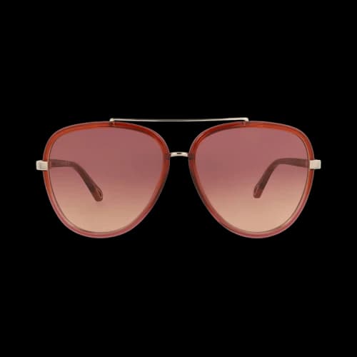Chloé Aviator Frame Bio Injection Sunglasses 'Red'