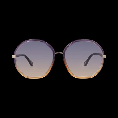 Chloé Round-Frame Bio Injection Sunglasses 'Blue'