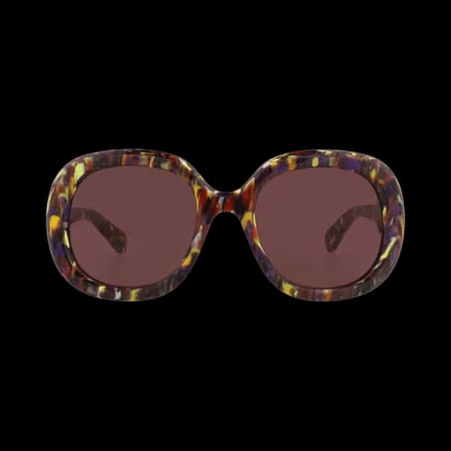 Chloé Square Frame Recycled Acetate Sunglasses 'Violet'
