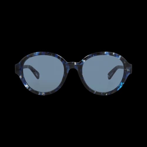 Chloé Round Frame Recycled Acetate Sunglasses 'Blue'
