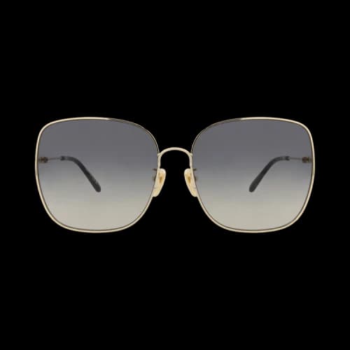 Chloé Square-Frame Sunglasses 'Gold/Grey'