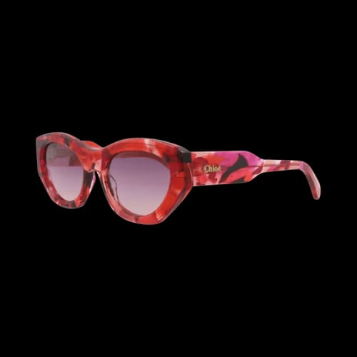 Chloé Cat Eye-Frame Recycled Acetate Sunglasses 'Red/Violet'