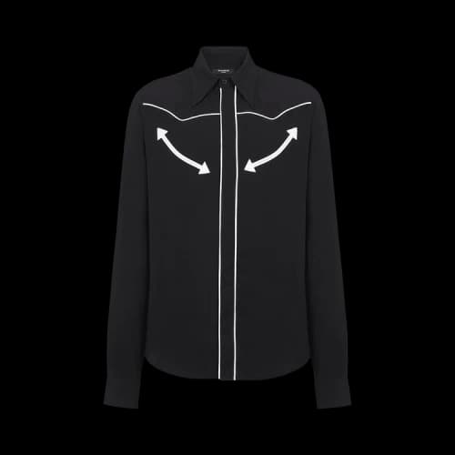 Balmain Western Cut Shirt 'Black'