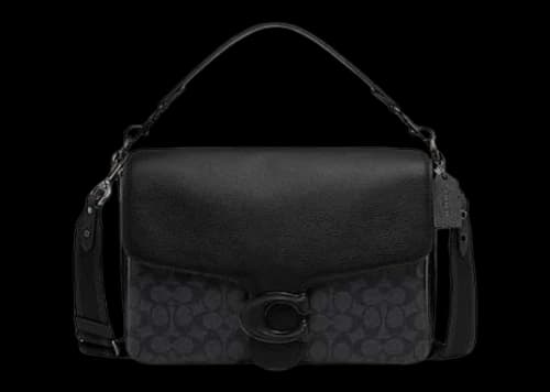 Coach Messenger in Signature Canvas Soft Tabby Charcoal/Black