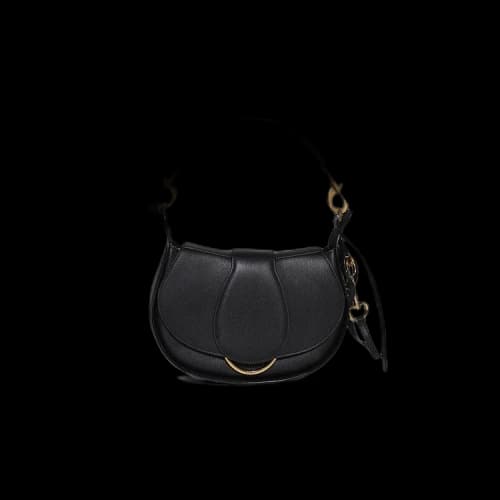 Chloé Logo Detailed Foldover Top Shoulder Bag 'Black'