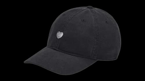 Carhartt WIP Heart Metal Logo Cap Black