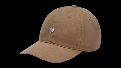Carhartt WIP Heart Metal Logo Cap Coffee