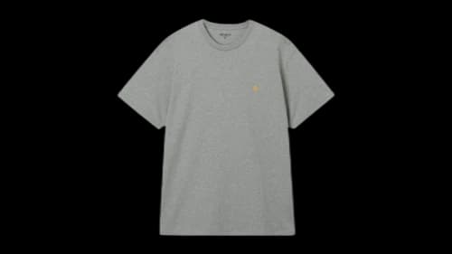 Carhartt WIP Chase Logo T-shirt Grey (SS26)