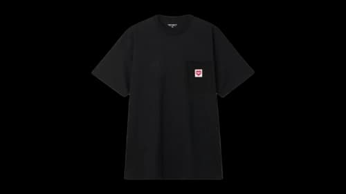 Carhartt WIP Pocket Red Heart T-Shirt Black
