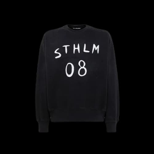 Acne Studios Crew Neck Sweatshirt Carbon Grey