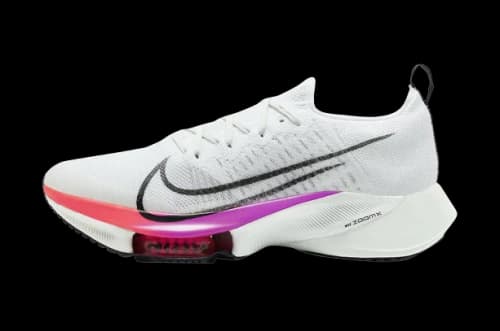 Nike Air Zoom Tempo Next% Flyknit White Hyper Violet Flash Crimson