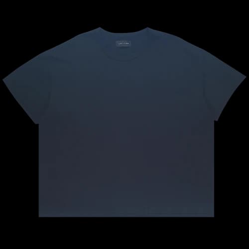 Les Tien Binded Neck Oversized T-Shirt 'Jet Black'