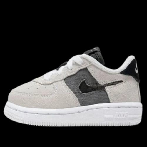 (TD) Nike Air Force 1 Low Sports Casual Shoes 'White Grey Black'
