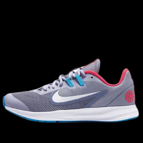 (GS) Nike Downshifter 9 'Gray Blue Red'