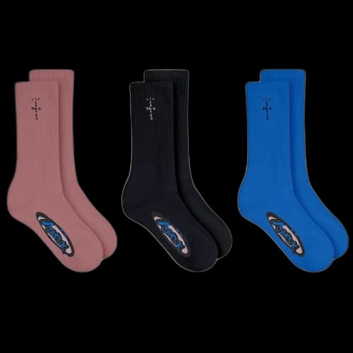 Cactus Jack by Travis Scott Basic 3-Pack Socks 'Multicolor'