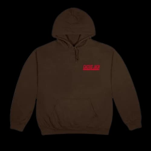 Cactus Jack by Travis Scott CJ Logo Hoodie 'Brown'