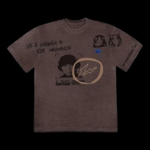 Travis Scott Cactus Jack For Fragment Hiroshi Tee 'Brown Pepper'