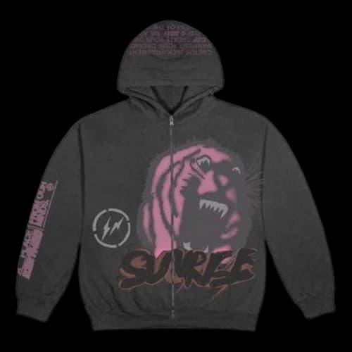 Travis Scott Cactus Jack For Fragment Sunrise Zip Up Hoodie 'Black'
