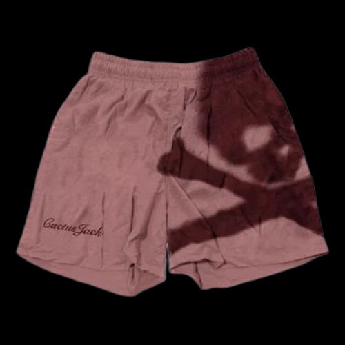 Travis Scott Cactus Jack For Mastermind Skull Shorts 'Washed Red'