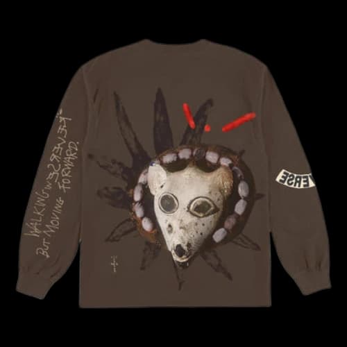 Travis Scott Reverse Jack Long Sleeve T-shirt 'Brown'