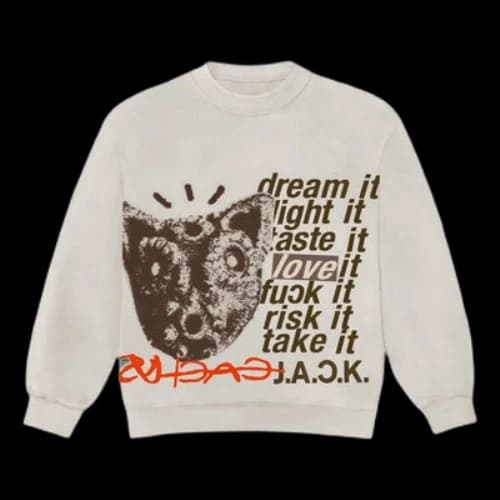 Travis Scott Cactus Jack D.L.T.L.F.R.T. Crewneck 'Natural'