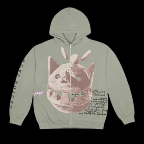 Cactus Jack by Travis Scott New Sight Zip Up Hoodie 'Sage'