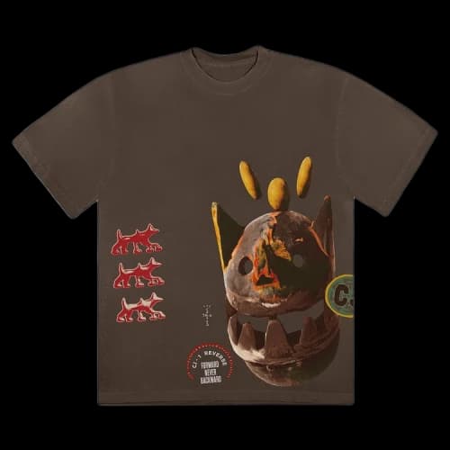 Cactus Jack by Travis Scott Never Backward Tee 'Brown'