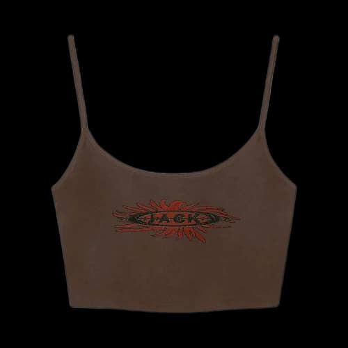 Cactus Jack by Travis Scott Sunshine Cropped Tank 'Brown'