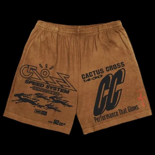 Cactus Jack by Travis Scott 92CC Shorts 'Brown'
