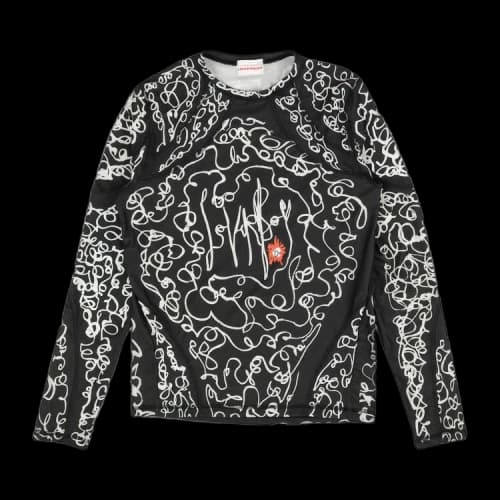 Charles Jeffrey Loverboy Scribble Sports Top 'Black'