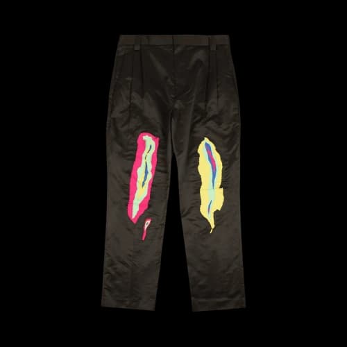 Charles Jeffrey Loverboy Shreddies Slim Fit Trousers 'Black'