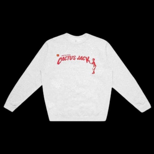 Cactus Jack by Travis Scott x McDonald's Spelling Crewneck II 'Ash Heather'