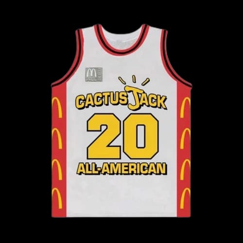 Cactus Jack by Travis Scott x McDonald's All American Jersey 'White'