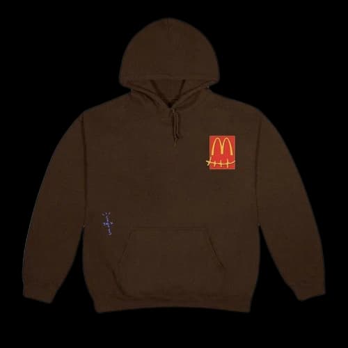 Cactus Jack by Travis Scott x McDonald's Cactus Pack Sticker Hoodie 'Brown'