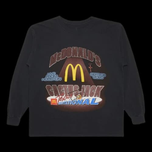 Cactus Jack by Travis Scott x McDonald's Invitational Long-Sleeve T-Shirt 'Black'
