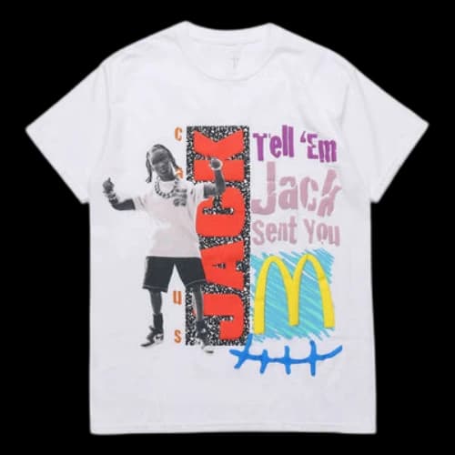 Travis Scott Cactus Jack x Mcdonald Unisex Printing White