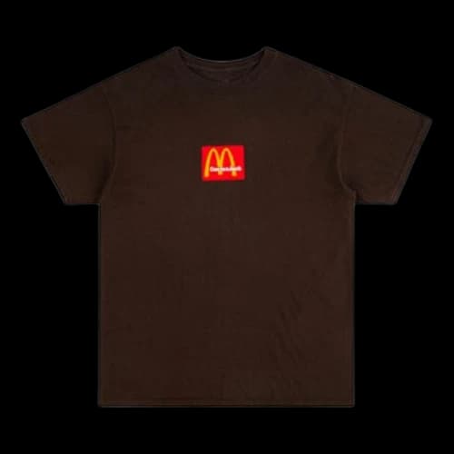 Travis Scott Cactus Jack x McDonald Crossover Casual Round Neck Short Sleeve Unisex Brown