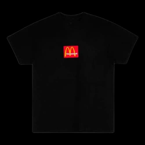 Travis Scott Cactus Jack x Mcdonald Unisex Round-neck Black