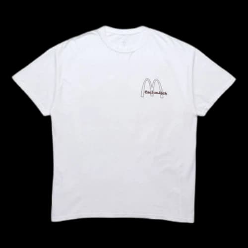 Travis Scott Cactus Jack x Mcdonald Unisex Vintage Action Round-neck Printing White